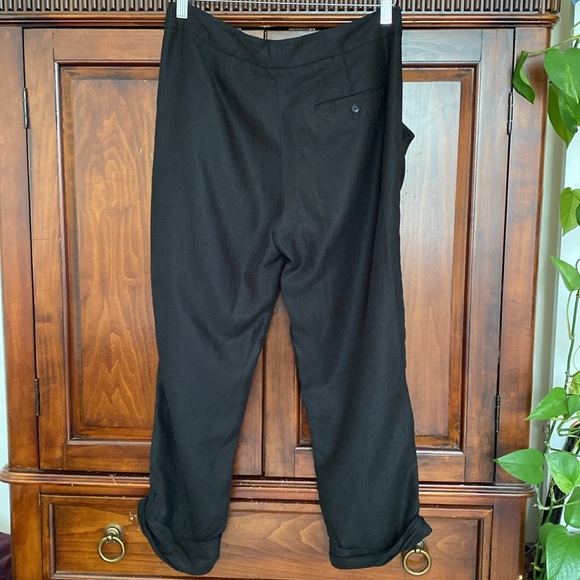 Aritzia Wilfred Allant Crop Tie Waist Button Fly Linen Blend pants Size 4 - Picture 4 of 15
